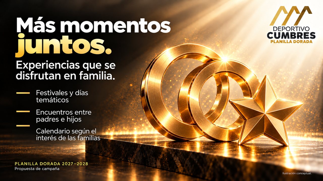 Aros dorados entrelazados que representan la convivencia familiar.